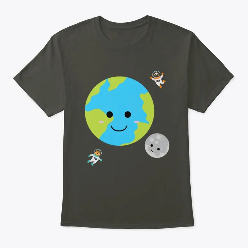 Astronaut Animals Space Shirt for Kids